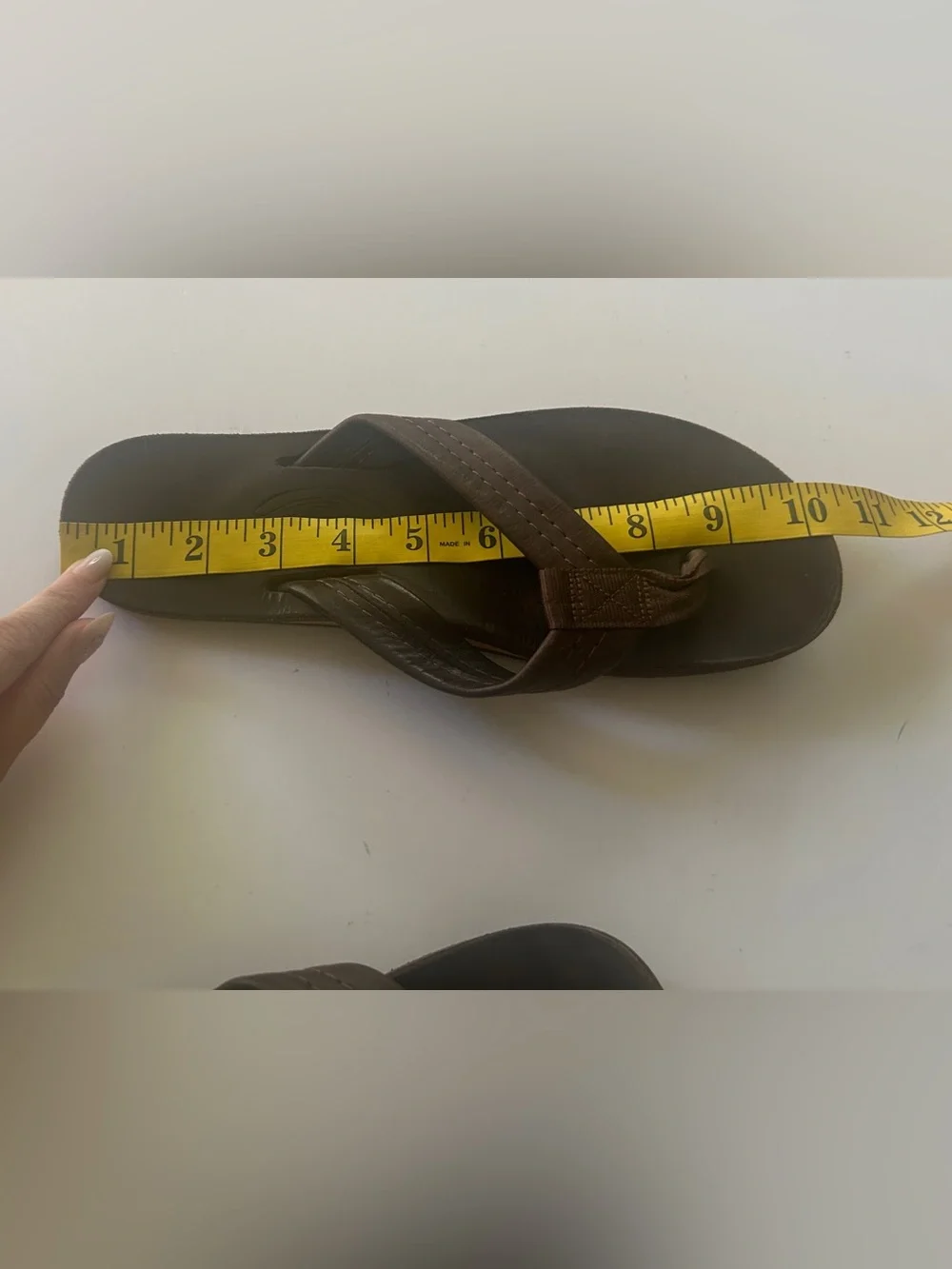 Rainbow Leather Sandals Single Layer